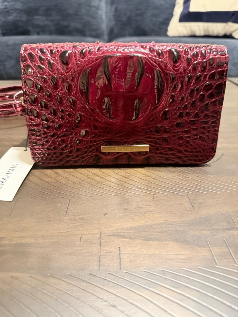 NWT Brahmin Minuette  —  Cherry Lacquer    (w/dust bag and registration card)